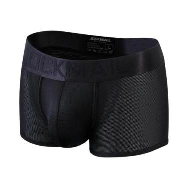 Imagem de Cuecas Boxer Masculinas Esportivas De Malha Respirável Com Cores Fluor