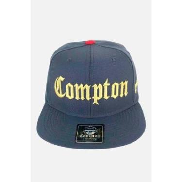 Imagem de Boné Compton Aba Reta Snapback Classic Cinza-Unissex