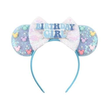 Imagem de Tiara De Aniversário Minnie Mouse Para Meninas, Acessórios De Cabelo C