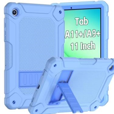 Imagem de BMOUO Capa para Samsung Galaxy Tab A9+ Plus de 11 polegadas 2023 (SM-X210/X216/X218), capa protetora resistente à prova de choque para tablet Samsung Galaxy Tab A9+/A9 Plus, azul