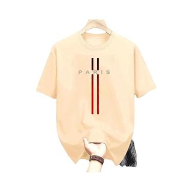 Imagem de Camiseta Masculina De Poliéster Respirável Com Gola Redonda E Estampa 