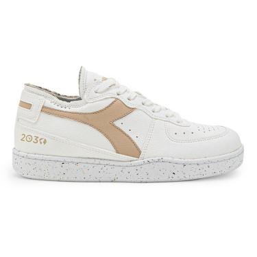 Imagem de Tênis Casual Unissex Diadora Mi Basket Row Cut 2030 Branco-Unissex