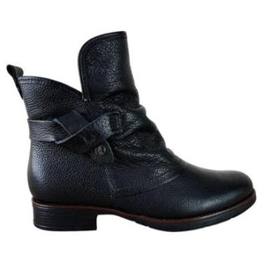 Imagem de Bota Feminina Bottero em Couro Forrada com Pelos Cano Curto-Feminino