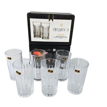 Imagem de Jogo De Copos Altos Cristal Ecológico 390ml
