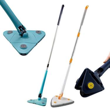 Imagem de Mop Esfregão Triangular Rodo Limpador Multiuso Giratório