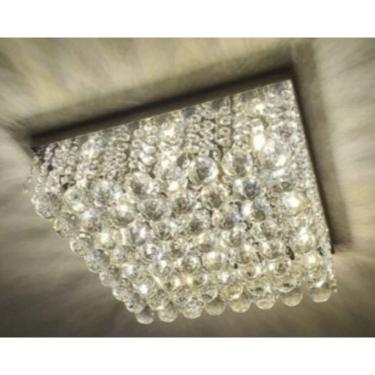 Imagem de Lustre Para Sala Quarto De Cristal K9 Legítimo 40x40 Cm