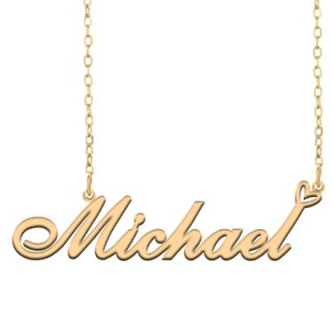 Imagem de A168A Colar de nome personalizado personalizado personalizado colar de nome banhado para mãe filha amizade feminino dia dos namorados aniversário de Natal ano novo, Metal, Sem pedras preciosas