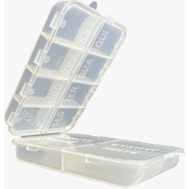 Imagem de Porta Comprimidos 2 Em 1 Semanal E Diário 12 Repartições - 3B