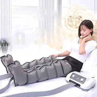 Imagem de Massageador EléTrico De CompressãO De Ar Para As Pernas, Botas De Corpo Inteiro Com 6 Cavidades, Massagem Sequencial De CompressãO De Ar,Massagem Nos Tornozelos PéS,2Leg