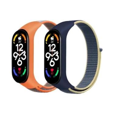 Imagem de Correias De Substituição De Nylon Ajustáveis para Xiaomi Mi Band 7 6 5