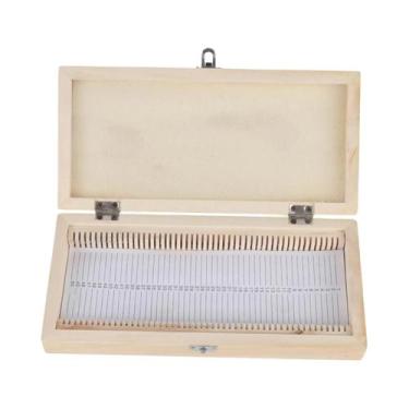 Imagem de Caixa De Armazenamento De Madeira Para Lâminas De Microscópio De Biolo