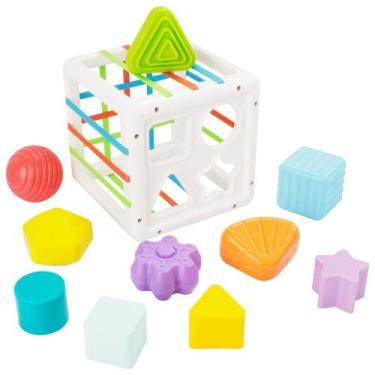 Imagem de Brinquedo Cubo Elástico Educativo 10 Peças Pimpolho Estímulo Sensorial
