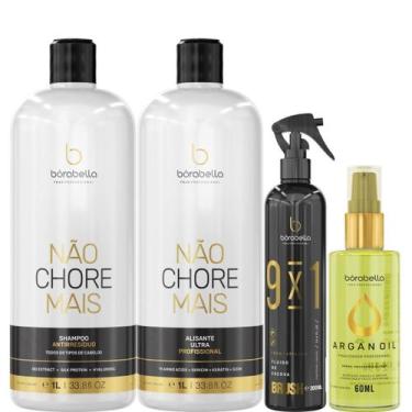 Imagem de Borabella Kit Não Chore 1L + Fluido 300ml + Argan 60ml