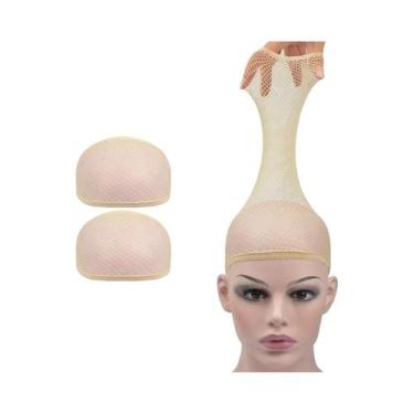 Imagem de Touca De Peruca Feminina Em Tela Preta Nude Natural Para Cabelos Longo