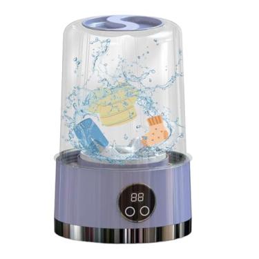 Imagem de portátil para apartamentos, máquina de lavar roupa íntima – compacta sem fio para dormitório, roupa íntima pequena, calcinha, máquina de limpeza de meias