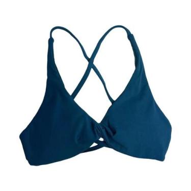Imagem de Sutiã Esportivo Feminino Acolchoado Com Torção, Top Cropped Para Fitne