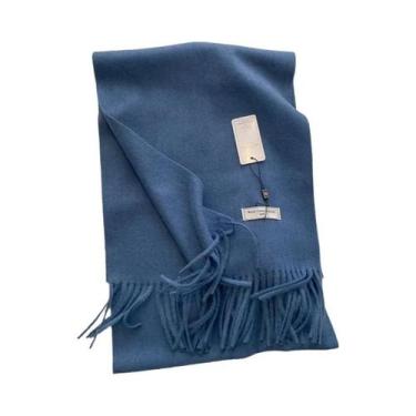 Imagem de Cachecol Grosso De Cashmere Para Homens E Mulheres, Moda De Outono E I