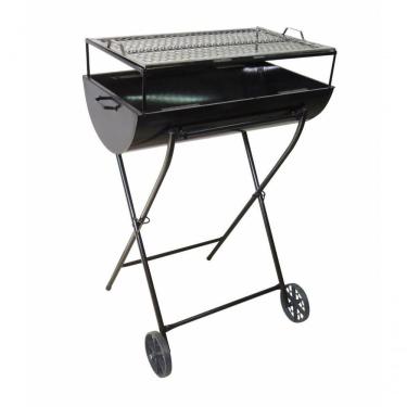 Imagem de Churrasqueira A Carvão Com Grelha E Carrinho 100l