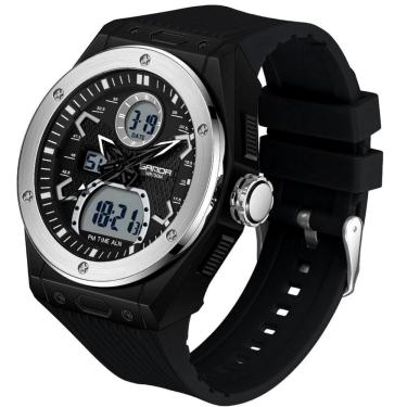 Imagem de Relógio Masculino Dupla Exibição Digital A Prova D`Água