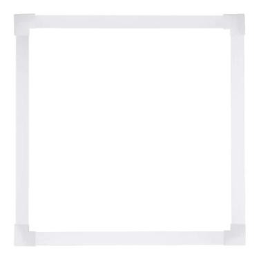 Imagem de Kit Alçapão Moldura Forro PVC 60x60 BRANCO GELO - AGILIZE