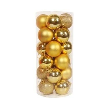 Imagem de 24PCS Enfeites De Natal Em Forma De Bola Inquebráveis Para Decoração D