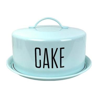 Imagem de Porta Bolo Silky Em Aço Galvanizado Com Tampa Boleira 28,5cm - Haüskra