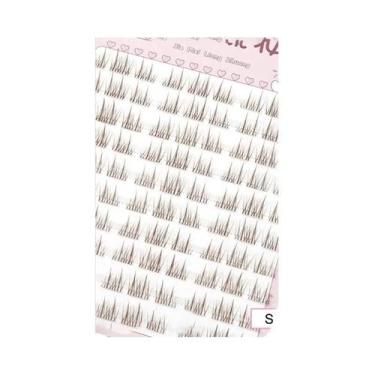 Imagem de Cílios Postiços Naturais Marrom Suave Estilo Girassol Grande Capacidad