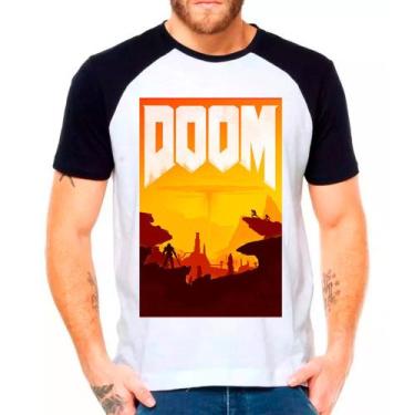 Imagem de Camiseta doom jogos games camisa masculina lançamento 01 - DESIGN CAMI
