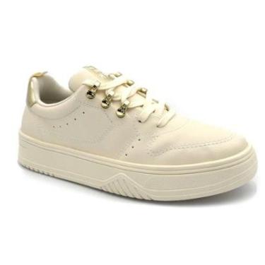 Imagem de Tênis Feminino Flatform Plataforma Ramarim Conforto 2588206 Bege-Feminino