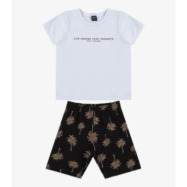 Imagem de Conjunto Infantil Camiseta e Bermuda Select Preto, 8, Preto