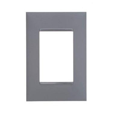 Imagem de Placa 4X2 3 Postos Pial Plus+ Legrand Cinza 618503Cz