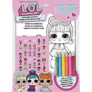 Imagem de Livro - LOL Surprise - Colorindo com Adesivos - On Line