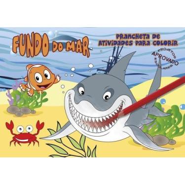 Imagem de Livro - Fundo Do Mar Prancheta De Atividades Para Colorir - On Line