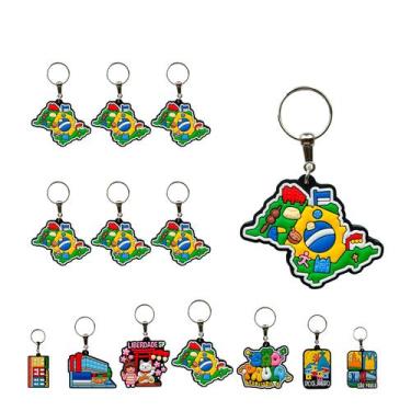 Imagem de 12 Chaveiros de Borracha Souvenir Mapa Cultura Turístico SP - Portal d