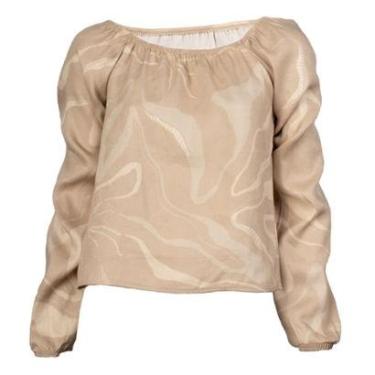 Imagem de Bata Feminina Habana Estampada Preta-Feminino