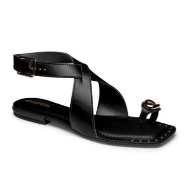 Imagem de Sandalia Rasteira Feminina Mississipi Moda Casual Chic Tiras Ref: Mf324-Feminino