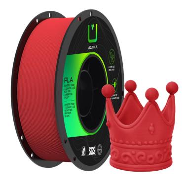 Imagem de Filamento PLA Matte Fosco Vermelho 1.75mm 1kg Multfila 3D