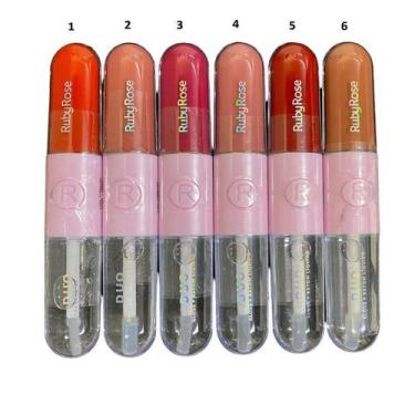 Imagem de Batom Liquido E Gloss Duo - Ruby Rose, D12