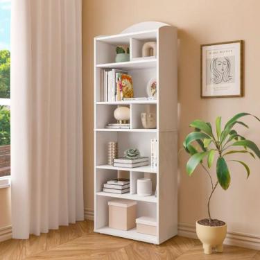 Imagem de Estante para Livros Arco 10 Nichos Branco - Artely Móveis, Branco