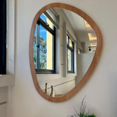 Imagem de Espelho Orgânico Deco Cinamomo - Artely Móveis, Marrom