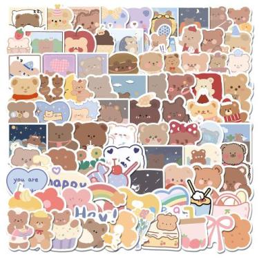 Imagem de Adesivos de vinil impermeável Little Bear Graffiti Dec, 50 unidades - 