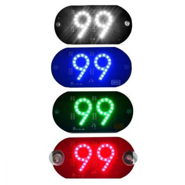 Imagem de Placa Letreiro Led Motorista De Aplicativo Identificação