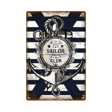 Imagem de Placa De Metal Decorativa De Parede Para Praia, Verão, Bar De Praia, C