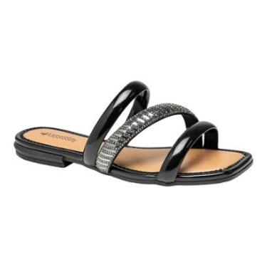 Imagem de Chinelo Mississipi Feminino Q8841 Festa Salto Baixo Rasteira Leve-Feminino