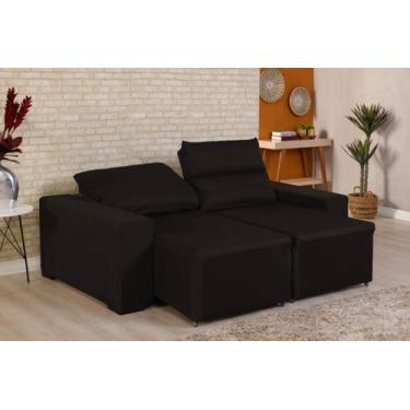 Imagem de Kit Capa de Sofá Retrátil 2 Lugares Lira com 2 Almofadas Estampadas Ma