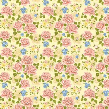 Imagem de Papel Parede Rosas Vermelhas E Amarelo Adesivo Sala Cozinha