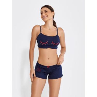 Imagem de Baby doll feminino canelado blogueirinha short dol estampado - Altiê I