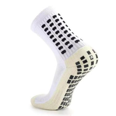 Imagem de Meia Futebol Antiderrapante Cano Médio Similar Pro Socks 35-44, Branco