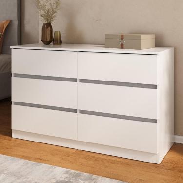 Imagem de Cômoda com 6 Gavetas 120cm Multimóveis MP4396