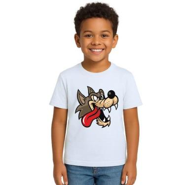 Imagem de Camiseta Lobo Mau Cabeça Lobão Estampa Personalizada - UseP4, Branco, 